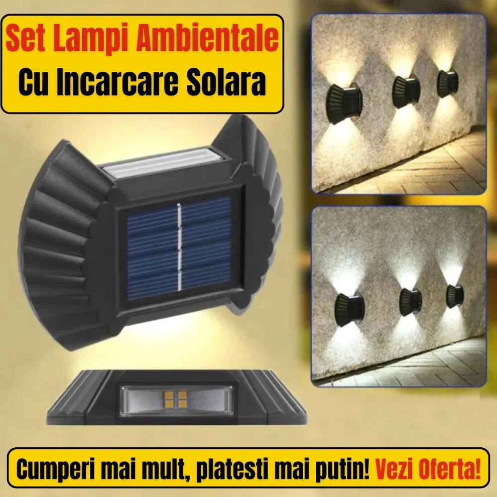 Set 8 Lămpi solare care strălucesc toată noaptea, PREMIUM, SUPER PUTERNICA