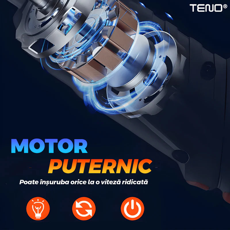 Mini Surubelnita Electrica, 47 accesorii incluse, 2 moduri de utilizare, pistol si drept, acumulator de 3.6 V 1.3Ah Li-Ion 4Nm, 180 RPM, cutie de depozitare, negru