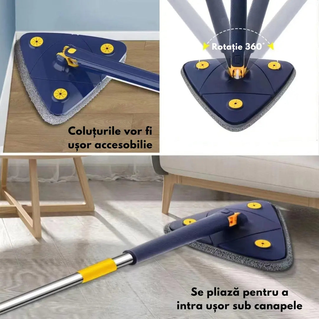 Mop Reglabil Rotativ 360° + Cadou 10 lavete abrazive🎁