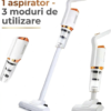 Aspirator vertical portabil, reincarcabil – matura electrica 2 în 1, fara fir, 120W