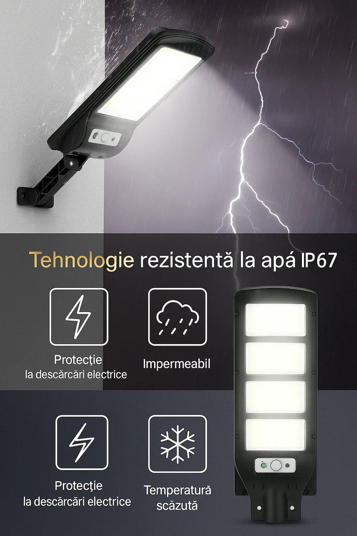 1+1 Lampa Solara Stradala PREMIUM LED, SUPER PUTERNICA