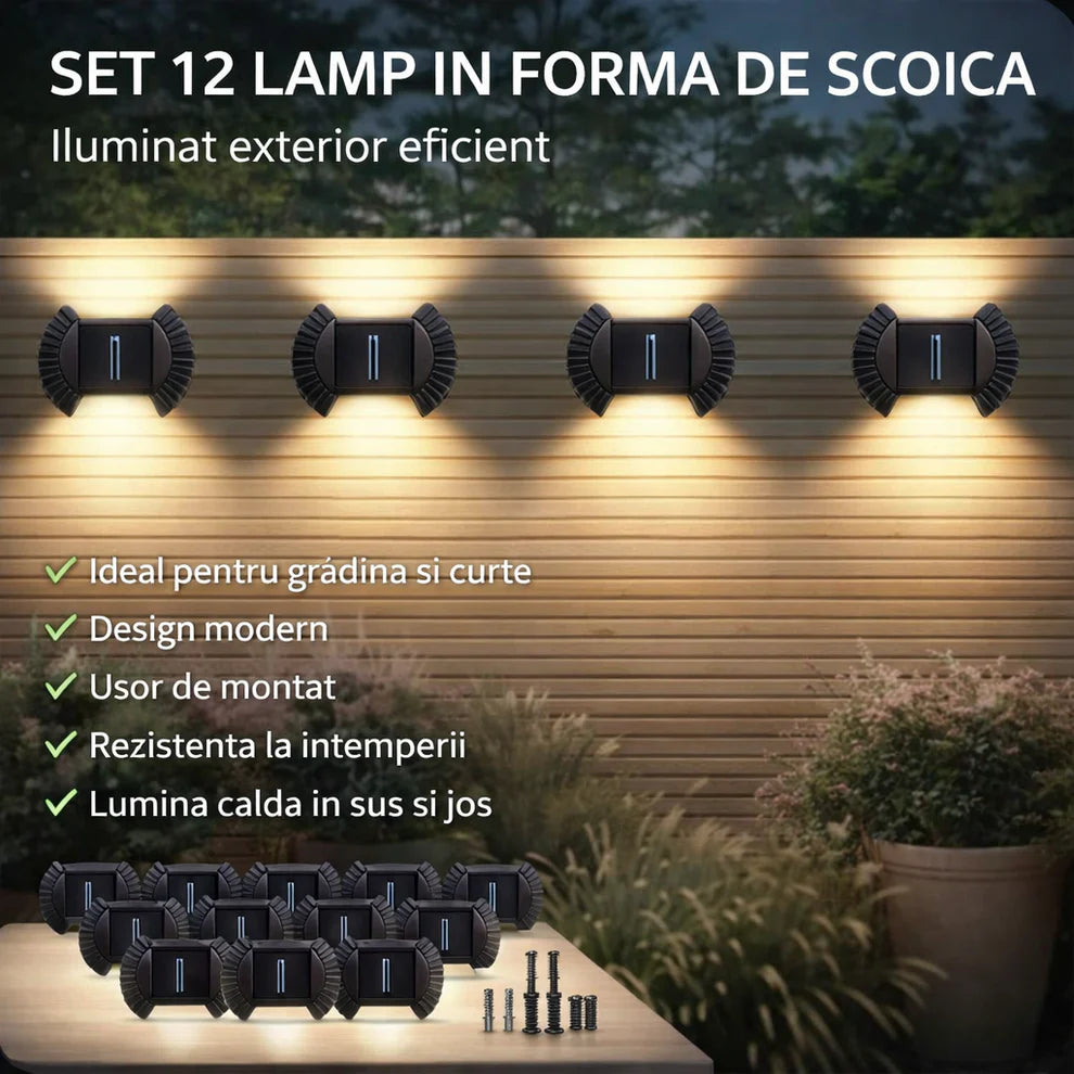 Set 8 Lămpi solare care strălucesc toată noaptea, PREMIUM, SUPER PUTERNICA
