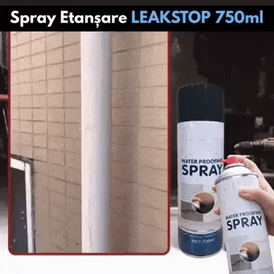 1+1 GRATIS Spray De Etansare 750ml, Impermeabil, Hidroizolatie, Protectie De Lunga Durata Anti Apa, Uscare Rapida, Multisuprafe, Ciment, Gresie, Metal, Burlane