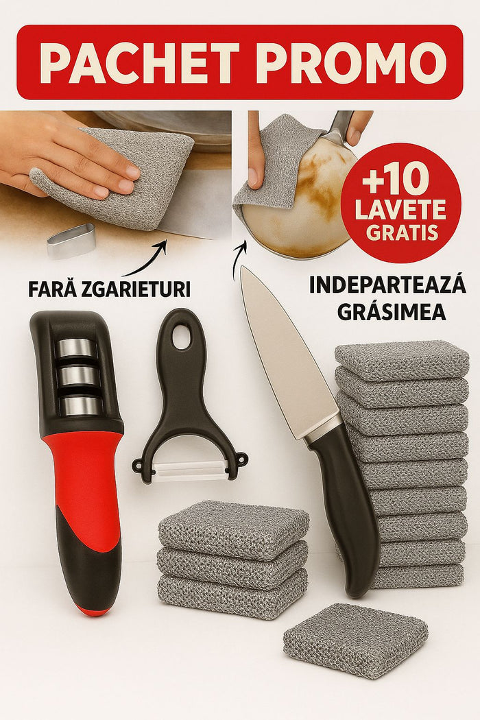 Pachet PROMO  3 Produse + 10 Lavete Sarma Abraziva CADOU