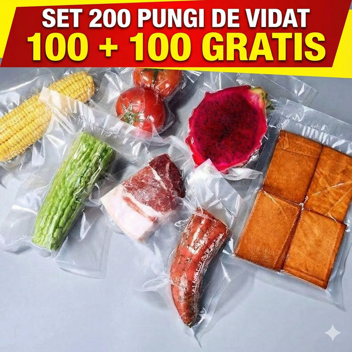 Set 200 Pungi de Vidat Alimente