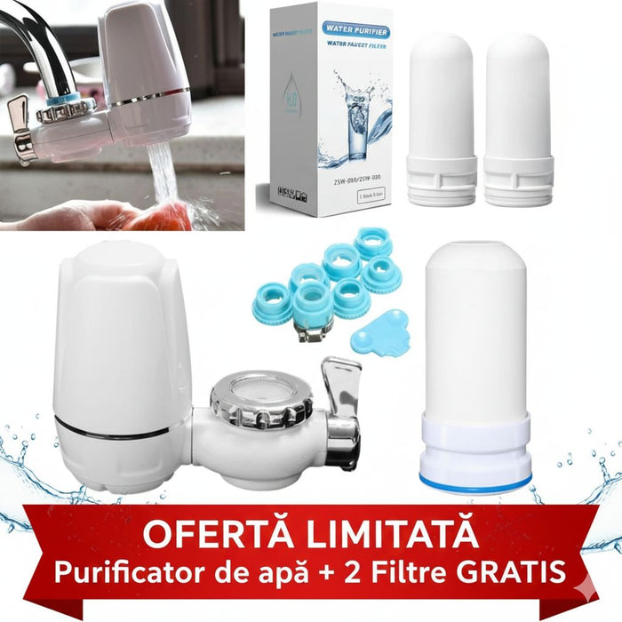 Dispozitiv pentru Purificarea Apei + 2 Filtre de apa GRATIS
