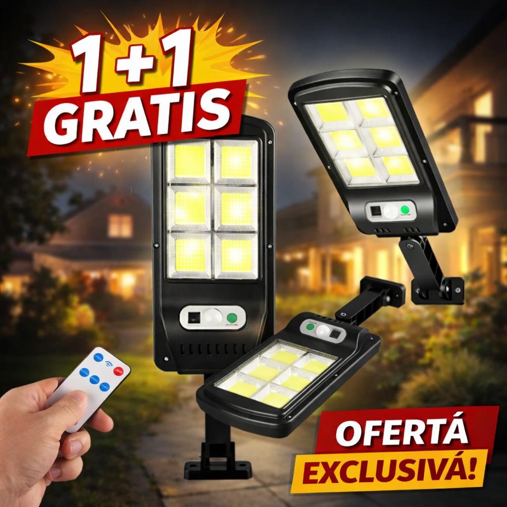 1+1 Lampa Solara Stradala PREMIUM LED, SUPER PUTERNICA