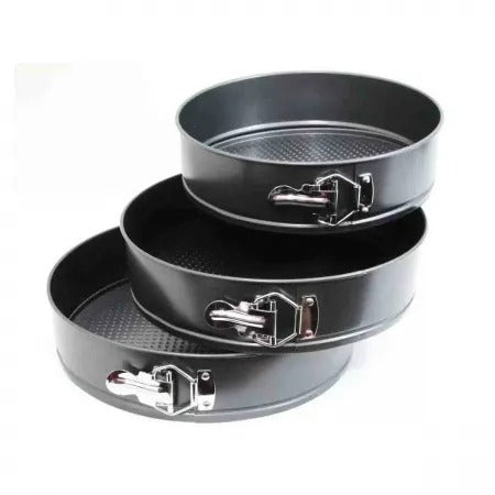 Set 3 Tavi pentru Pasca, Tort, baza detasabila, forma rotunda, 28cm, 26cm, 24cm