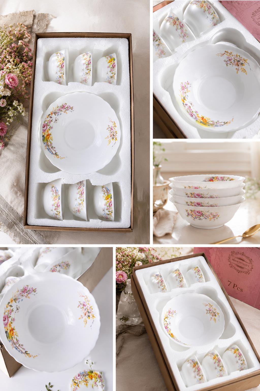 Set 7 Boluri din Porțelan