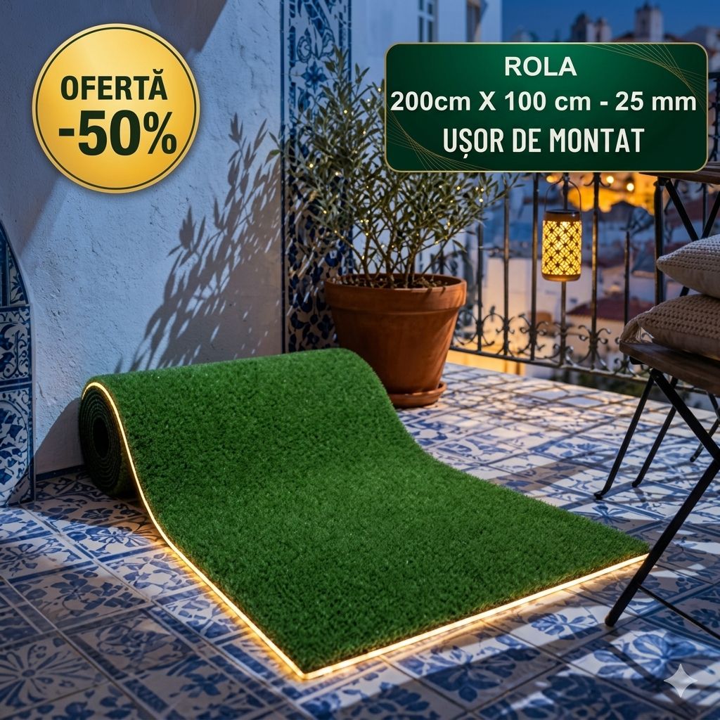 Gazon artificial 2m X 1m -25 mm