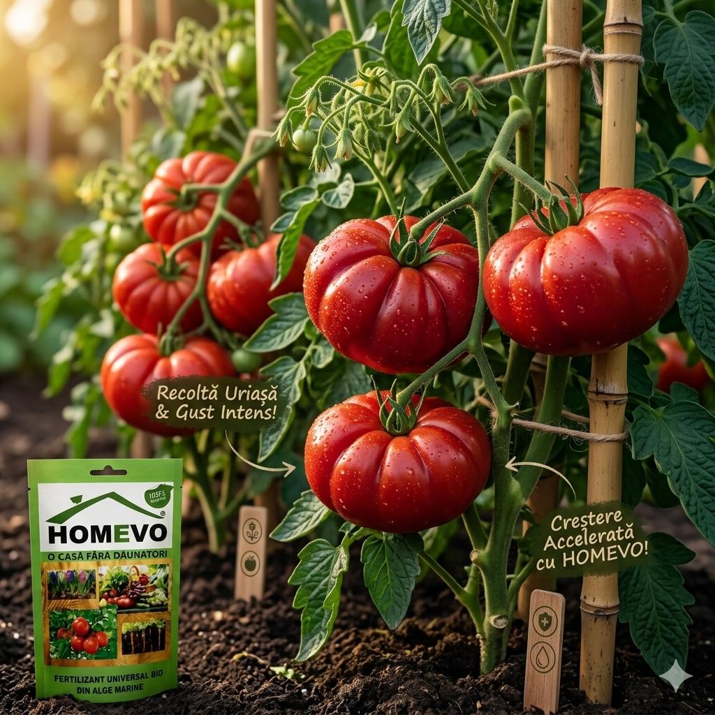 1+1 CADOU, FERTILIZATOR NATURAL PENTRU ROSII - HOMEVO   BIO DIN ALGE MARINE