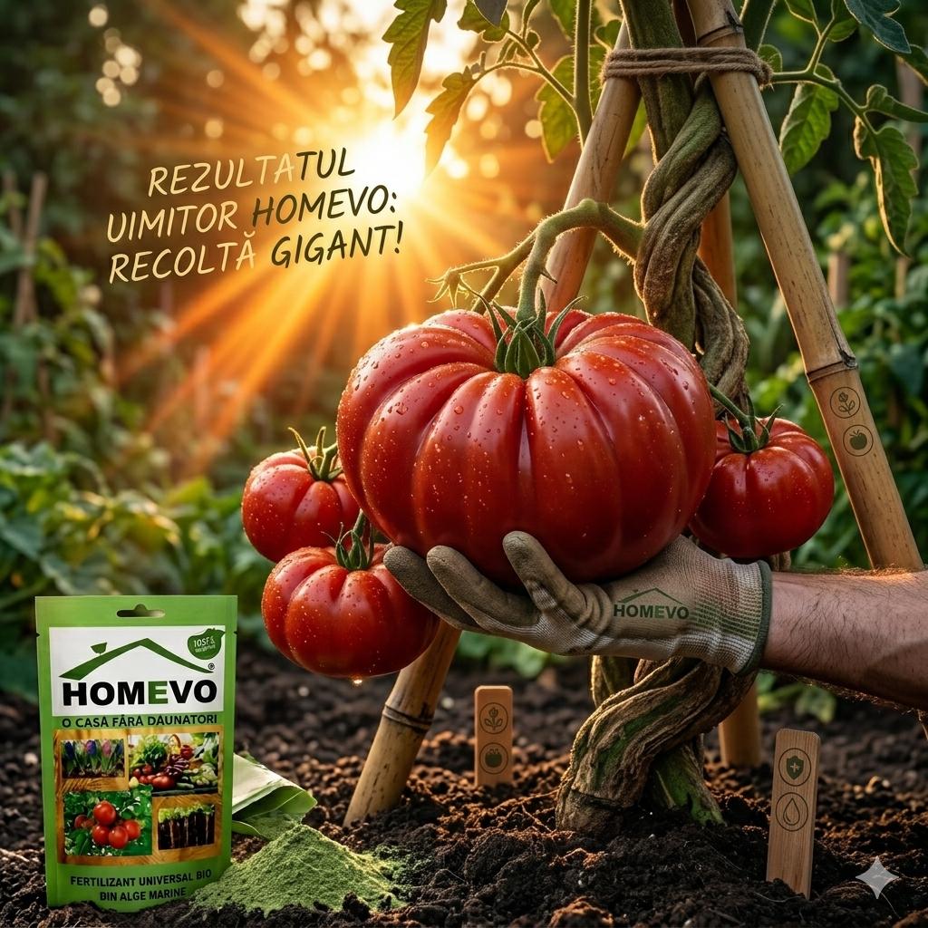 1+1 CADOU, FERTILIZATOR NATURAL PENTRU ROSII - HOMEVO   BIO DIN ALGE MARINE