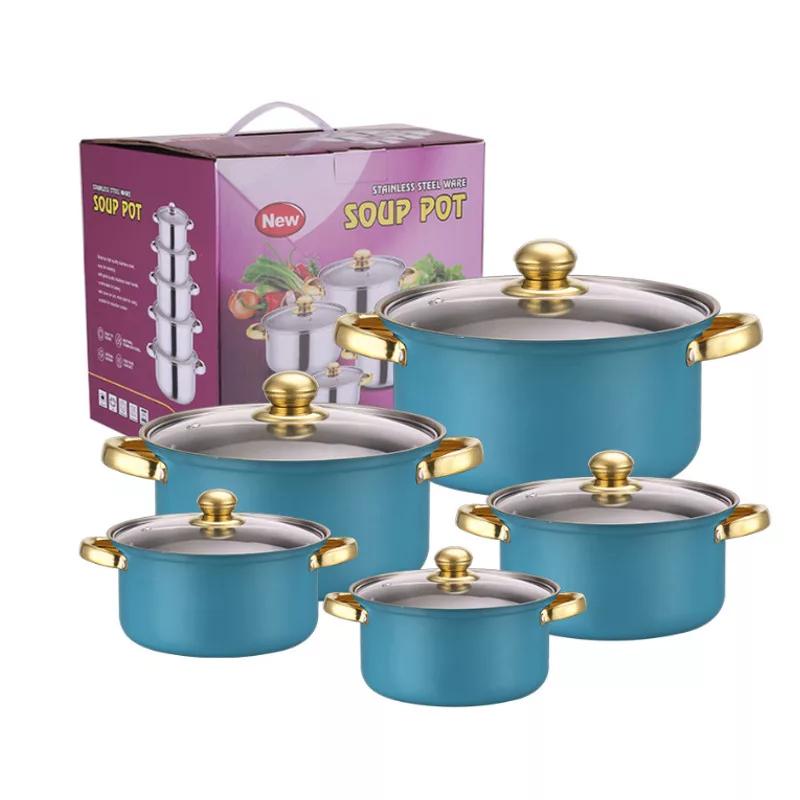 Oferta Zilei! Set Complet 5 Oale Cu Capac, Inox Premium