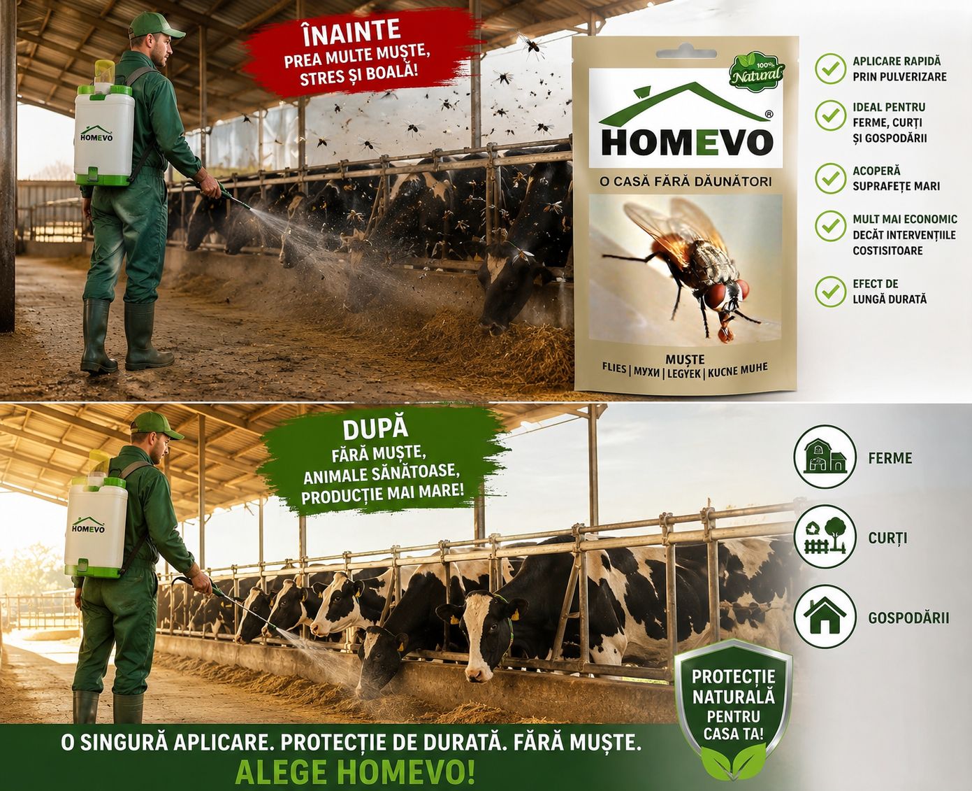 1+1 Gratis, HOMEVO Solutie Naturala  impotriva mustelor - ⭐⭐⭐⭐⭐
