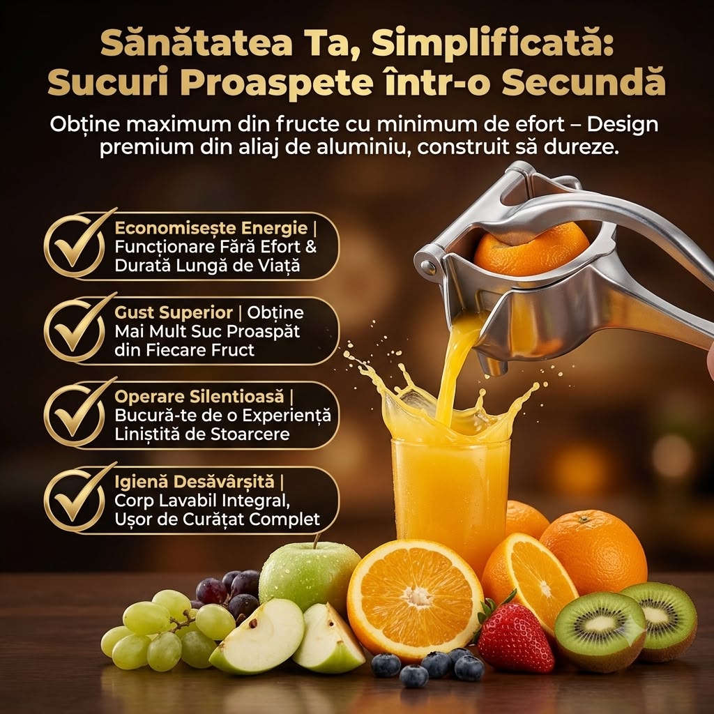 Storcător manual + Set 5 caserole din inox cu capac CADOU 🎁