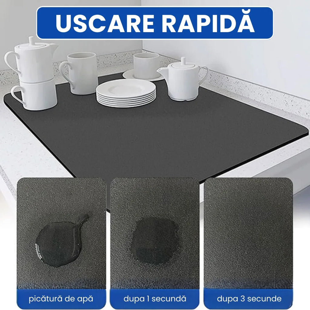 Covoraș Pentru Uscarea Vaselor + 10 Lavete GRATIS