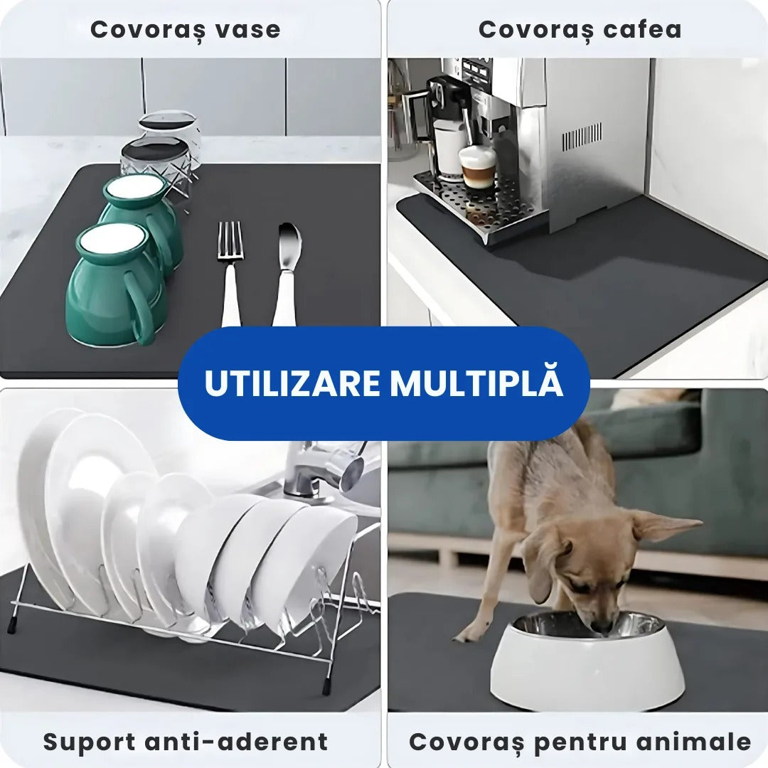 Covoraș Pentru Uscarea Vaselor + 10 Lavete GRATIS