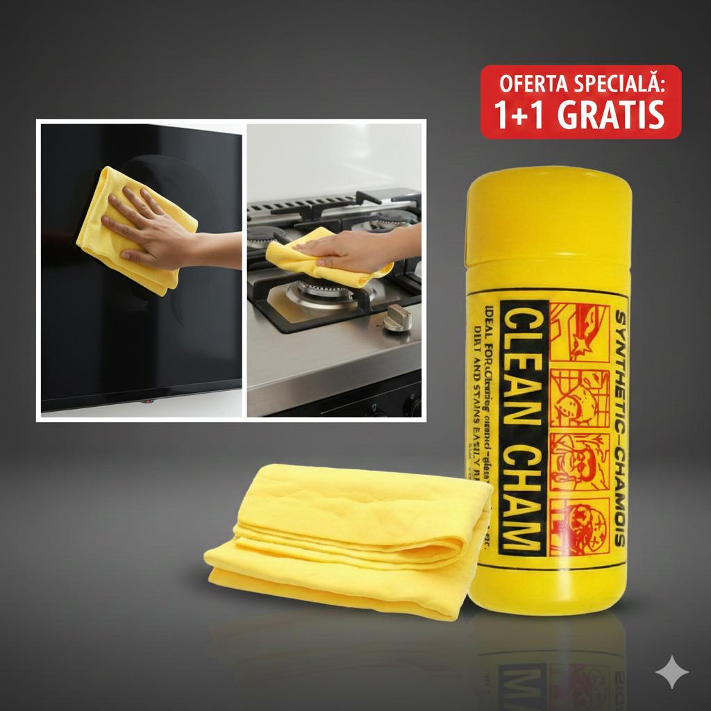 1+1 CADOU Laveta Sintetica Super Absorbanta Imitatie Piele de Caprioara,