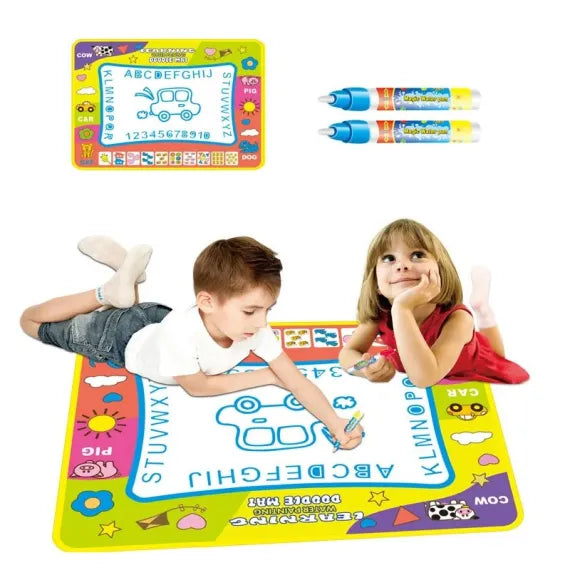 Covoraș Magic – Set pentru Desen Fără Murdărie cu Apă + 2 Markere Cadou 🎁