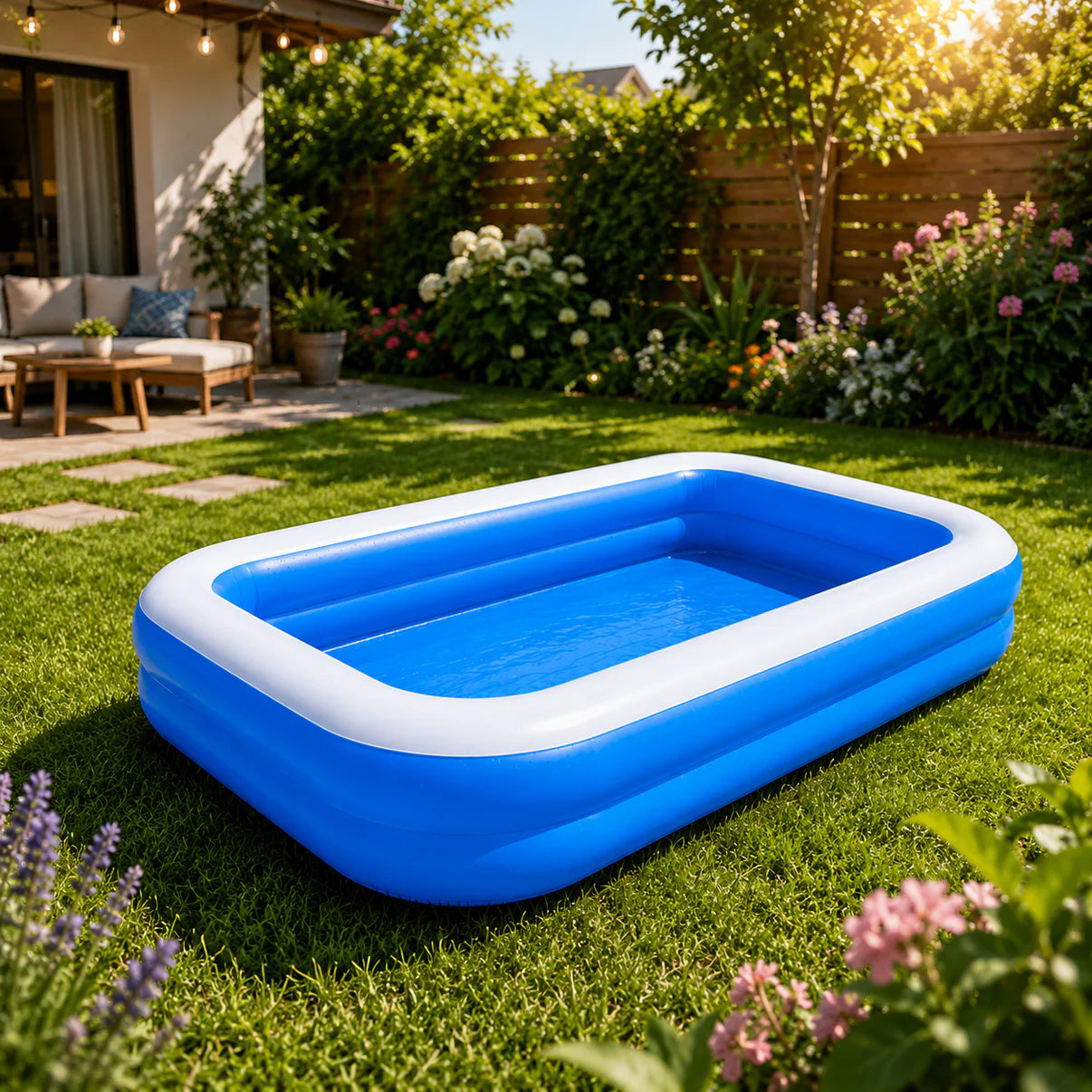 MegaREDUCERE Piscină Gonflabilă  pentru Copii și Adulți, Bază Moale Gonflabilă